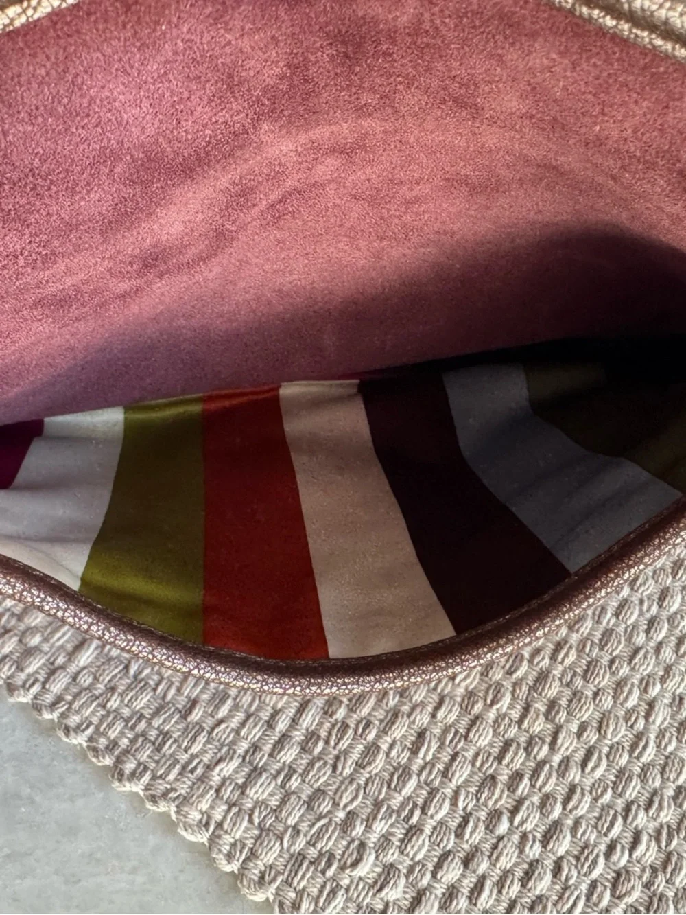 Coach Legacy Ali Shoulder Flap Bag in Plum Suede - Picture 14 of 17